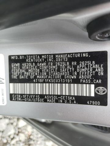 Photo 9 VIN: 4T1BF1FK5EU313191 - TOYOTA CAMRY L 