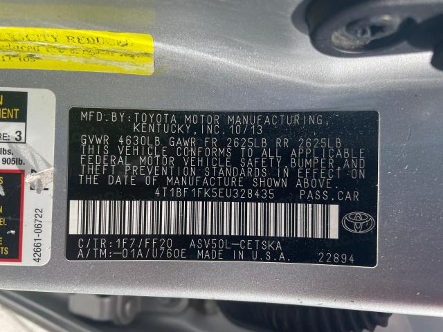 Photo 9 VIN: 4T1BF1FK5EU328435 - TOYOTA CAMRY 