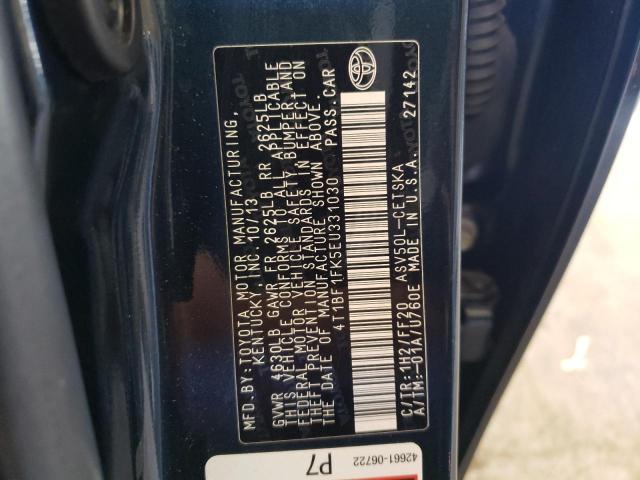 Photo 11 VIN: 4T1BF1FK5EU331030 - TOYOTA CAMRY L 