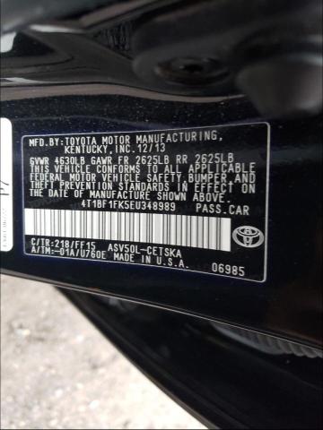 Photo 9 VIN: 4T1BF1FK5EU348989 - TOYOTA CAMRY L 