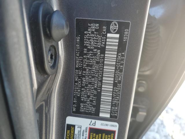 Photo 11 VIN: 4T1BF1FK5EU351018 - TOYOTA CAMRY L 