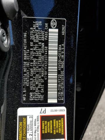 Photo 11 VIN: 4T1BF1FK5EU374458 - TOYOTA CAMRY L 