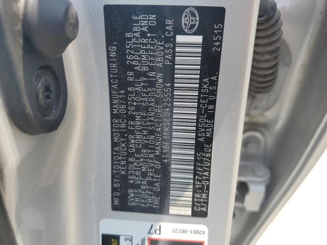 Photo 11 VIN: 4T1BF1FK5EU425554 - TOYOTA CAMRY L 