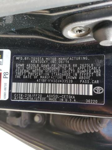 Photo 9 VIN: 4T1BF1FK5EU433539 - TOYOTA CAMRY L 