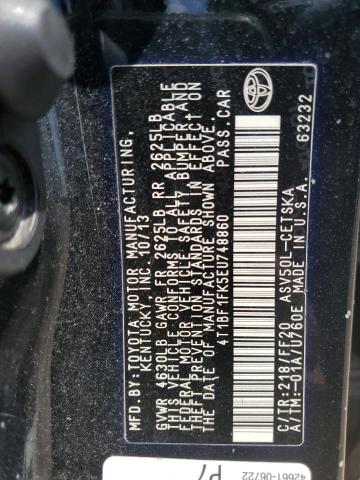 Photo 11 VIN: 4T1BF1FK5EU748860 - TOYOTA CAMRY L 