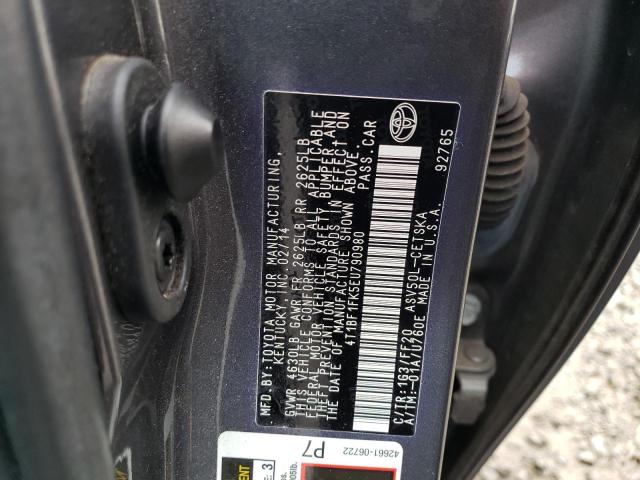 Photo 11 VIN: 4T1BF1FK5EU790980 - TOYOTA CAMRY L 