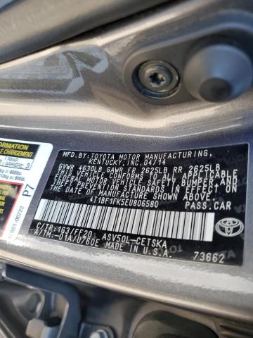 Photo 11 VIN: 4T1BF1FK5EU806580 - TOYOTA CAMRY L 