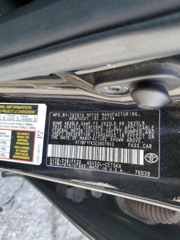 Photo 11 VIN: 4T1BF1FK5EU807843 - TOYOTA CAMRY L 