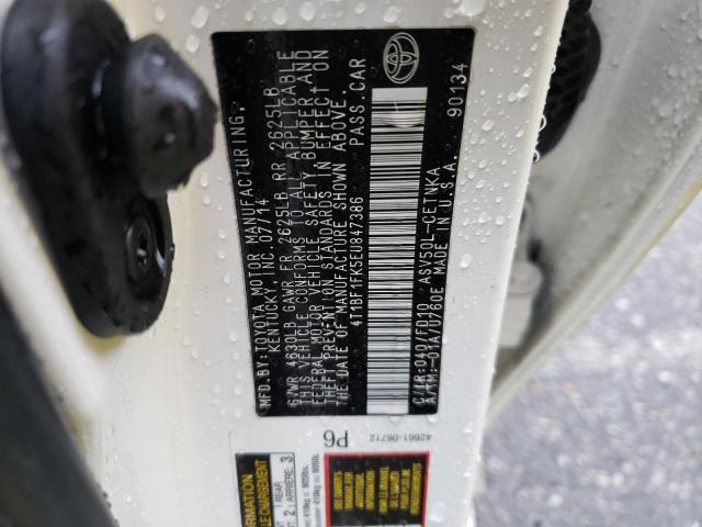 Photo 12 VIN: 4T1BF1FK5EU847386 - TOYOTA CAMRY L 