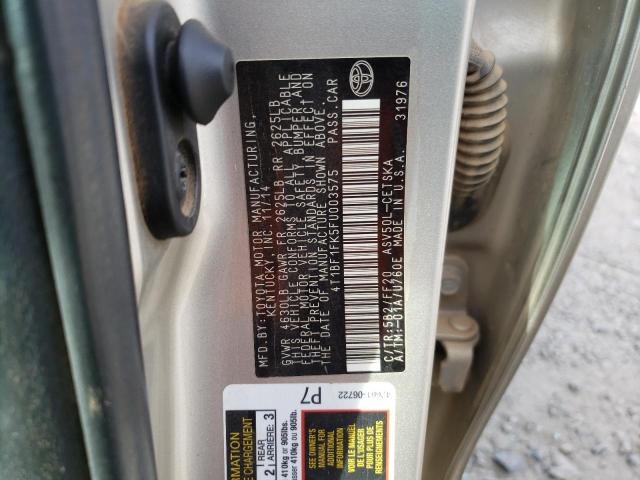 Photo 12 VIN: 4T1BF1FK5FU003575 - TOYOTA CAMRY LE 