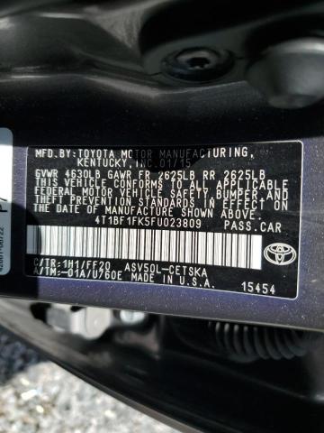 Photo 11 VIN: 4T1BF1FK5FU023809 - TOYOTA CAMRY 