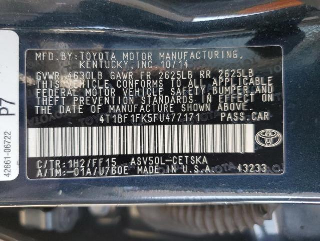 Photo 12 VIN: 4T1BF1FK5FU477171 - TOYOTA CAMRY 