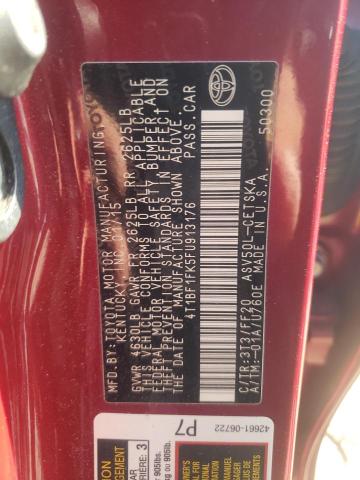 Photo 12 VIN: 4T1BF1FK5FU913176 - TOYOTA CAMRY LE 