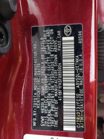 Photo 11 VIN: 4T1BF1FK5FU950924 - TOYOTA CAMRY 