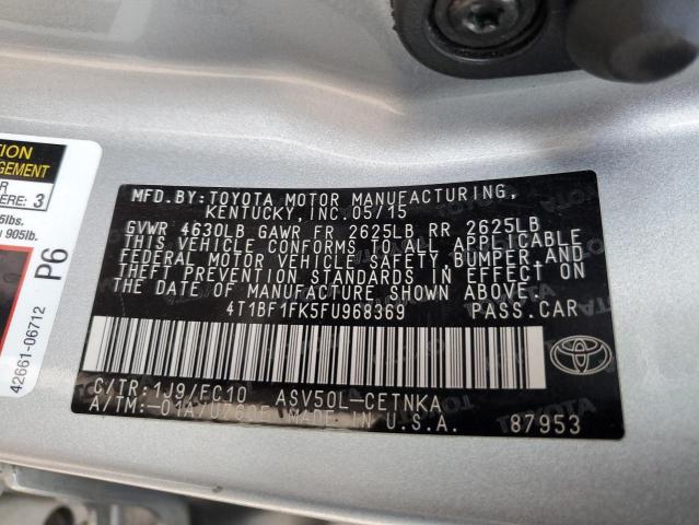 Photo 12 VIN: 4T1BF1FK5FU968369 - TOYOTA CAMRY 