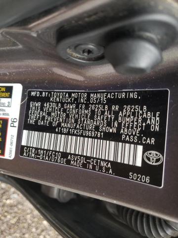 Photo 9 VIN: 4T1BF1FK5FU969781 - TOYOTA CAMRY LE 