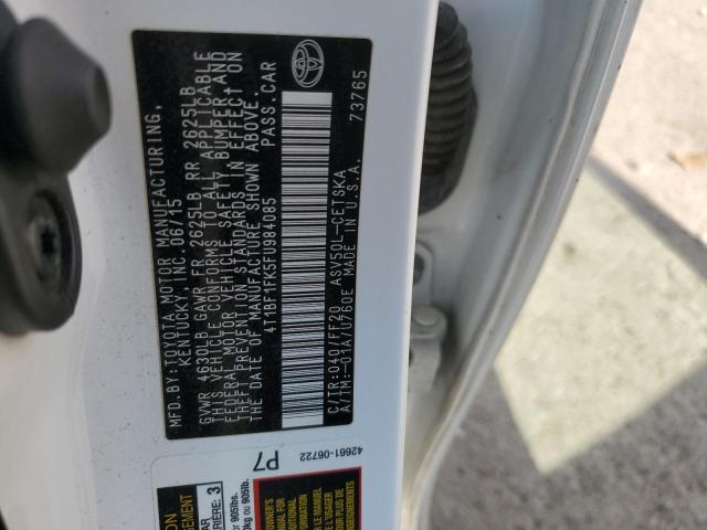 Photo 11 VIN: 4T1BF1FK5FU984085 - TOYOTA CAMRY LE 