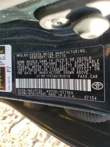 Photo 13 VIN: 4T1BF1FK5GU193010 - TOYOTA CAMRY LE 