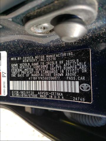 Photo 9 VIN: 4T1BF1FK5GU206077 - TOYOTA CAMRY LE 