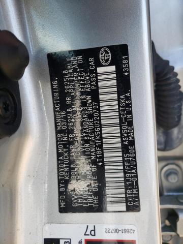 Photo 12 VIN: 4T1BF1FK5GU220707 - TOYOTA CAMRY LE 