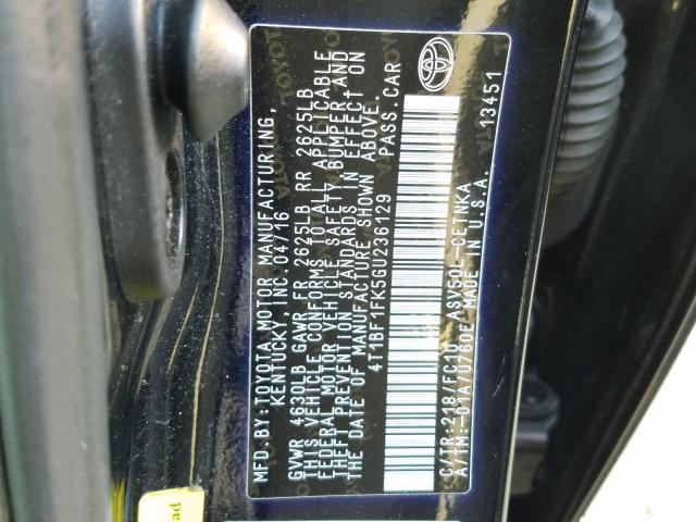 Photo 9 VIN: 4T1BF1FK5GU236129 - TOYOTA CAMRY 