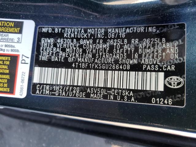 Photo 19 VIN: 4T1BF1FK5GU266408 - TOYOTA CAMRY LE 