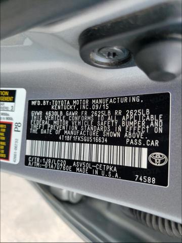 Photo 9 VIN: 4T1BF1FK5GU516634 - TOYOTA CAMRY XSE 