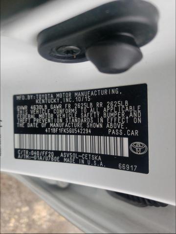 Photo 9 VIN: 4T1BF1FK5GU542294 - TOYOTA CAMRY LE 