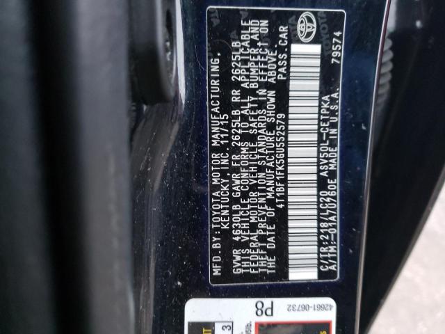 Photo 12 VIN: 4T1BF1FK5GU552579 - TOYOTA CAMRY 