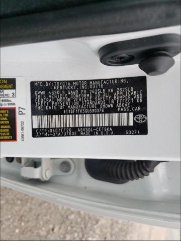 Photo 9 VIN: 4T1BF1FK5GU590376 - TOYOTA CAMRY LE 