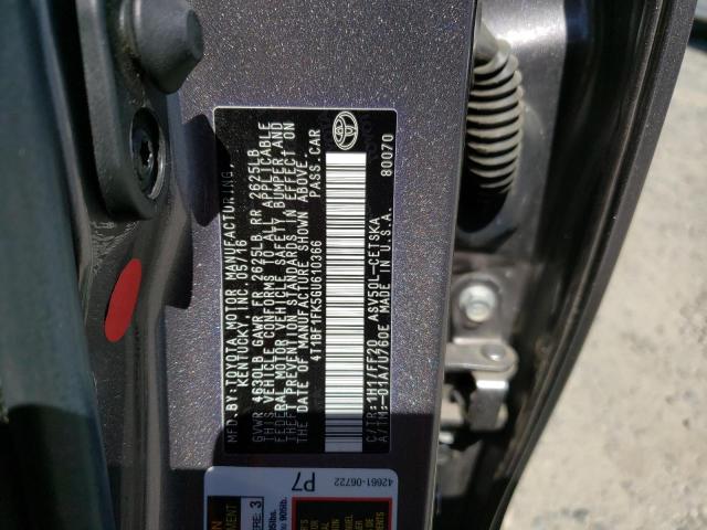 Photo 11 VIN: 4T1BF1FK5GU610366 - TOYOTA CAMRY LE 