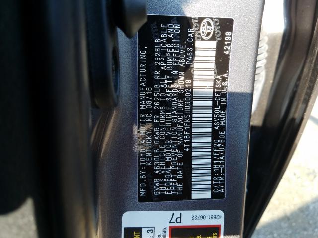 Photo 9 VIN: 4T1BF1FK5HU300218 - TOYOTA CAMRY 