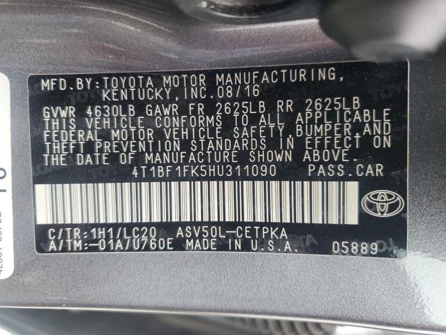 Photo 11 VIN: 4T1BF1FK5HU311090 - TOYOTA CAMRY 