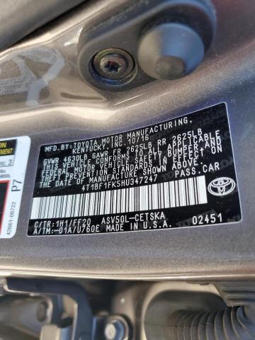 Photo 12 VIN: 4T1BF1FK5HU347247 - TOYOTA CAMRY 