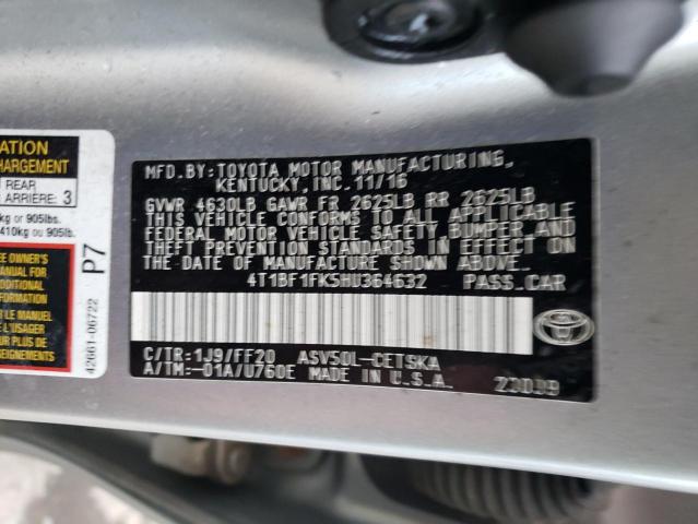 Photo 11 VIN: 4T1BF1FK5HU364632 - TOYOTA CAMRY 