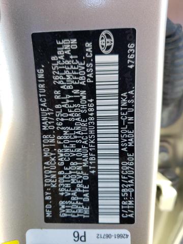 Photo 11 VIN: 4T1BF1FK5HU384864 - TOYOTA CAMRY LE 