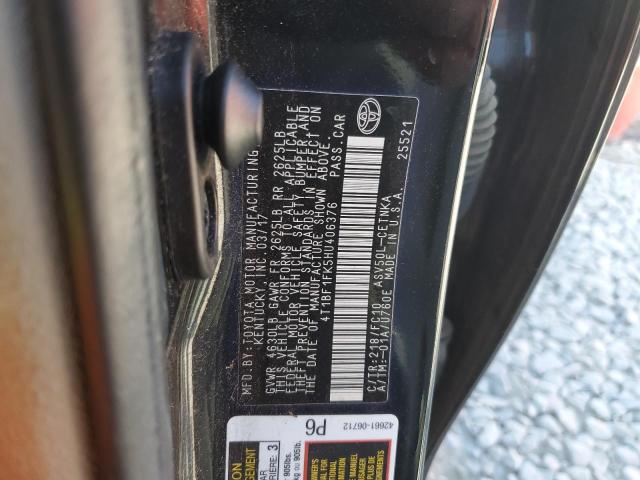 Photo 11 VIN: 4T1BF1FK5HU406376 - TOYOTA CAMRY LE 