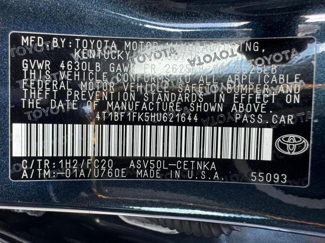 Photo 14 VIN: 4T1BF1FK5HU621644 - TOYOTA CAMRY 