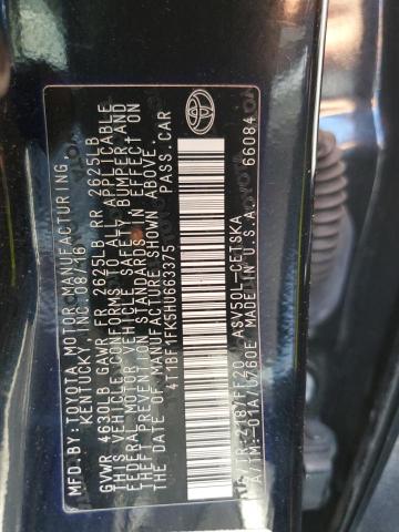 Photo 12 VIN: 4T1BF1FK5HU663375 - TOYOTA CAMRY 