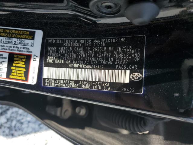 Photo 11 VIN: 4T1BF1FK5HU712462 - TOYOTA CAMRY 