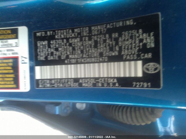 Photo 8 VIN: 4T1BF1FK5HU802470 - TOYOTA CAMRY 