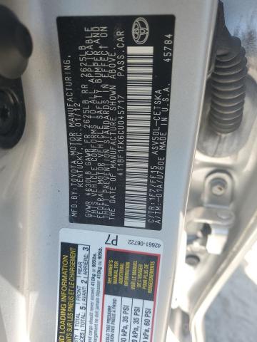 Photo 11 VIN: 4T1BF1FK6CU045717 - TOYOTA CAMRY 