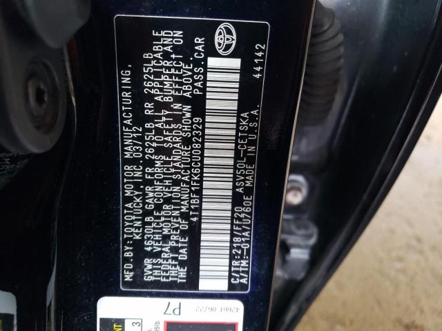 Photo 11 VIN: 4T1BF1FK6CU082329 - TOYOTA CAMRY BASE 