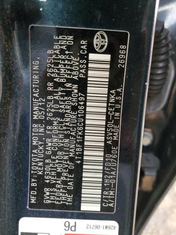 Photo 11 VIN: 4T1BF1FK6CU106497 - TOYOTA CAMRY 