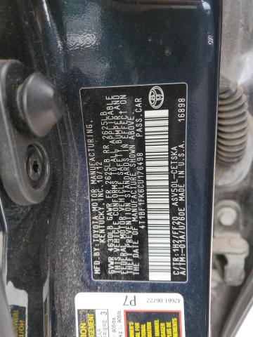 Photo 12 VIN: 4T1BF1FK6CU176498 - TOYOTA CAMRY BASE 