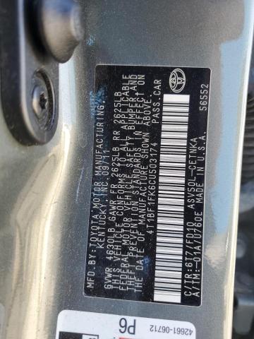 Photo 11 VIN: 4T1BF1FK6CU503174 - TOYOTA CAMRY 