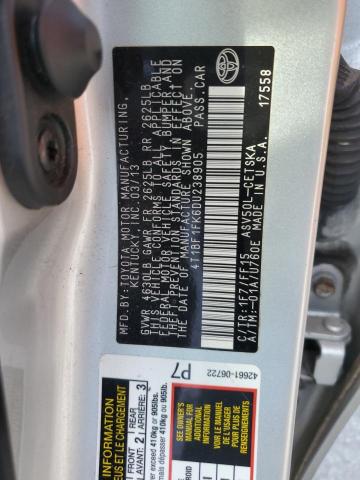 Photo 12 VIN: 4T1BF1FK6DU238905 - TOYOTA CAMRY L 