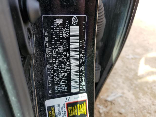 Photo 11 VIN: 4T1BF1FK6DU239777 - TOYOTA CAMRY L 