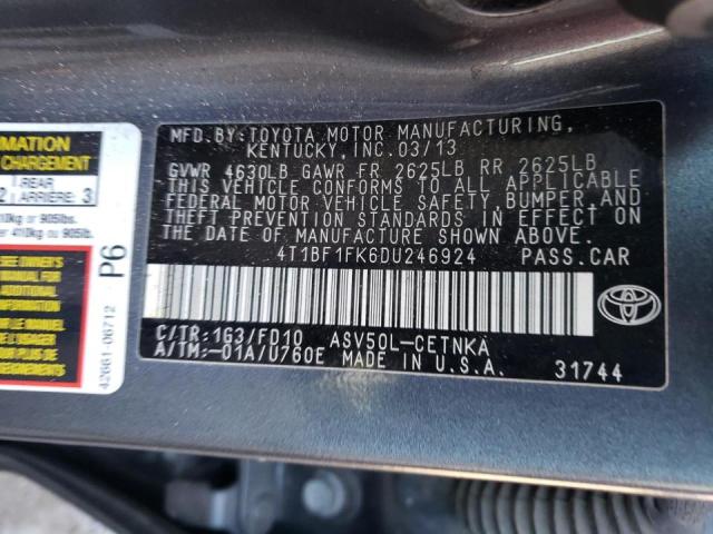 Photo 9 VIN: 4T1BF1FK6DU246924 - TOYOTA CAMRY L 