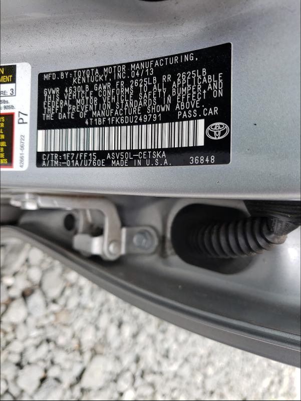 Photo 9 VIN: 4T1BF1FK6DU249791 - TOYOTA CAMRY L 